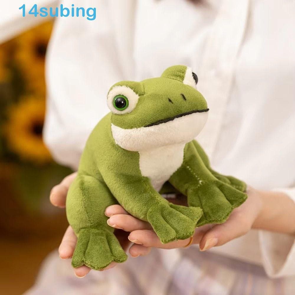SUBING Mini Boneca De Pelúcia Sapo , Brinquedo De Verde De Algodão PP De Desenho Animado Macio De 12cm