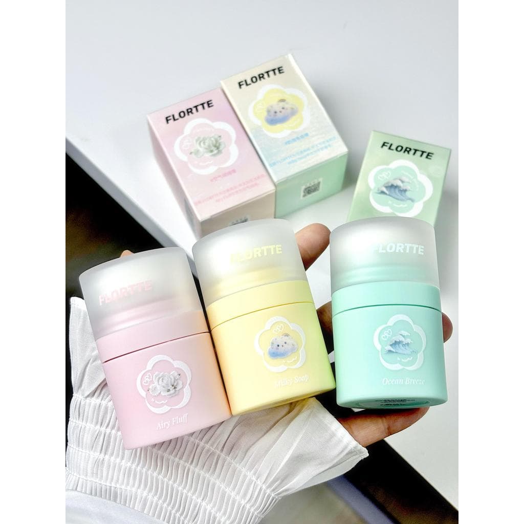 FLORTTE Floral Lolia Pó Fofo Vitalidade Pó Fofo Controle de Óleo Remover Óleo Pó de Cabelo Seco Não Branqueador
