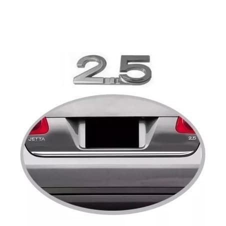 Emblema Volkswagen 2.5 Jetta Cromado 2005/2010