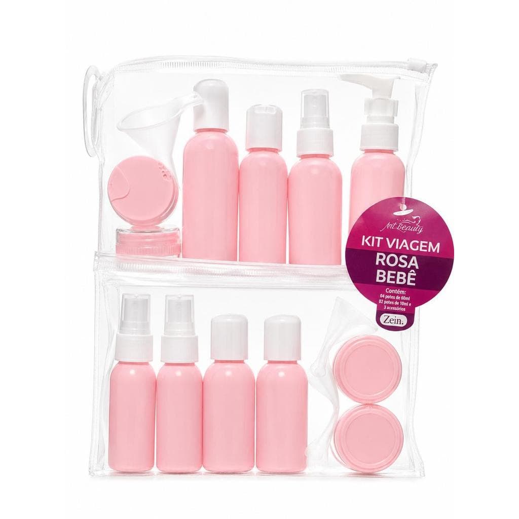 Kit Frascos De Viagem Portatil Bolsa Mala Shampoo Creme Perfume Alcool Gel 8 9 Pcs