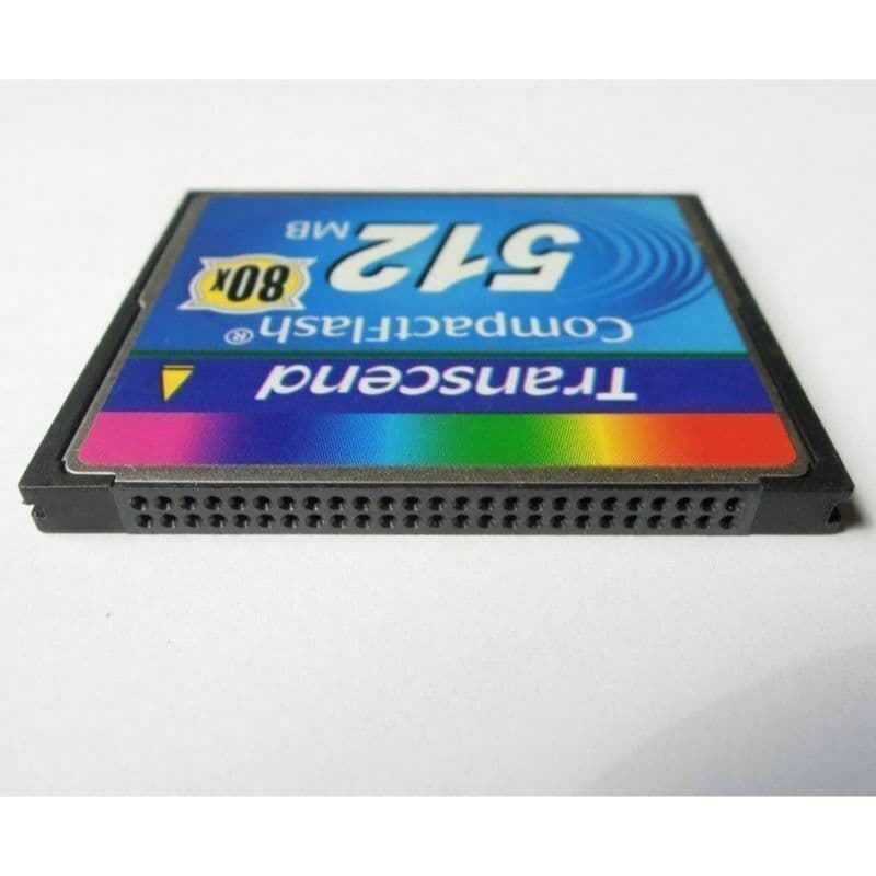 Cartão De Memória Transcend CompactFlash CF De 512 Mb 100 % industrial Genuíno 80x f/Nikon