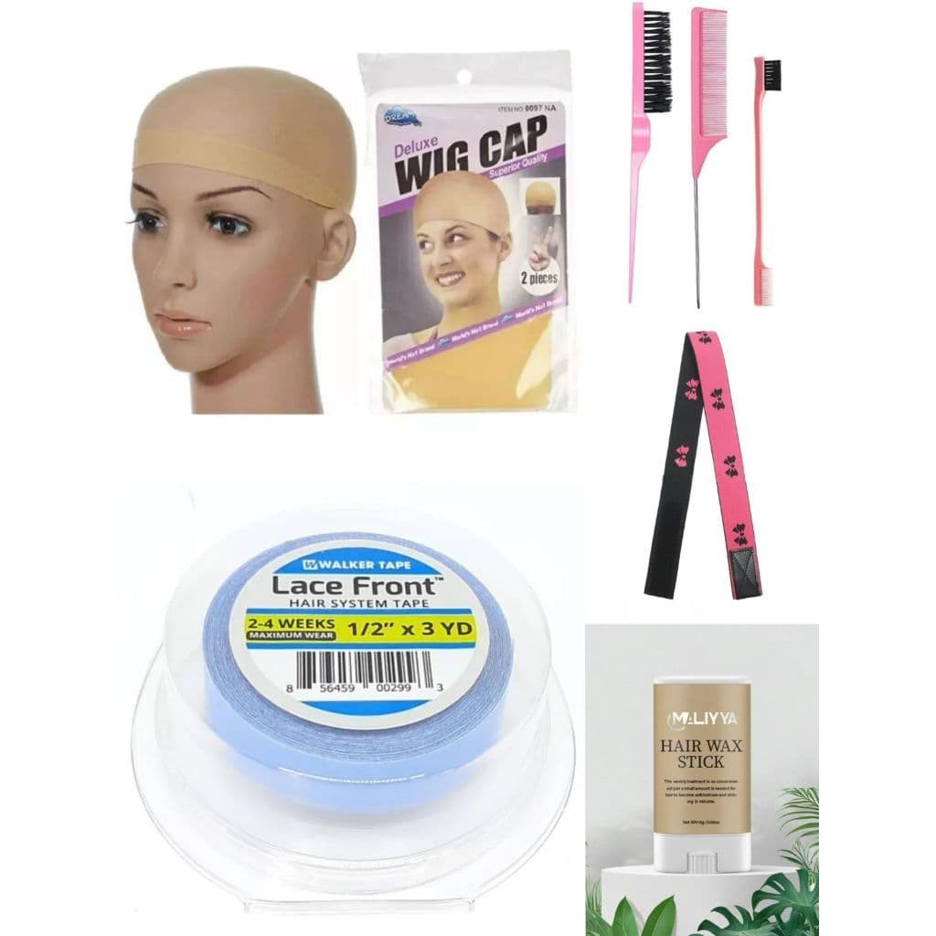 Kit de acessórios Para colocação e cuidado de Perucas Laces
