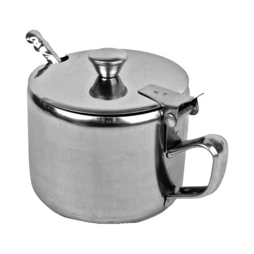 Açucareiro Inox Com Colher 220ml  Bar Cafe Cha