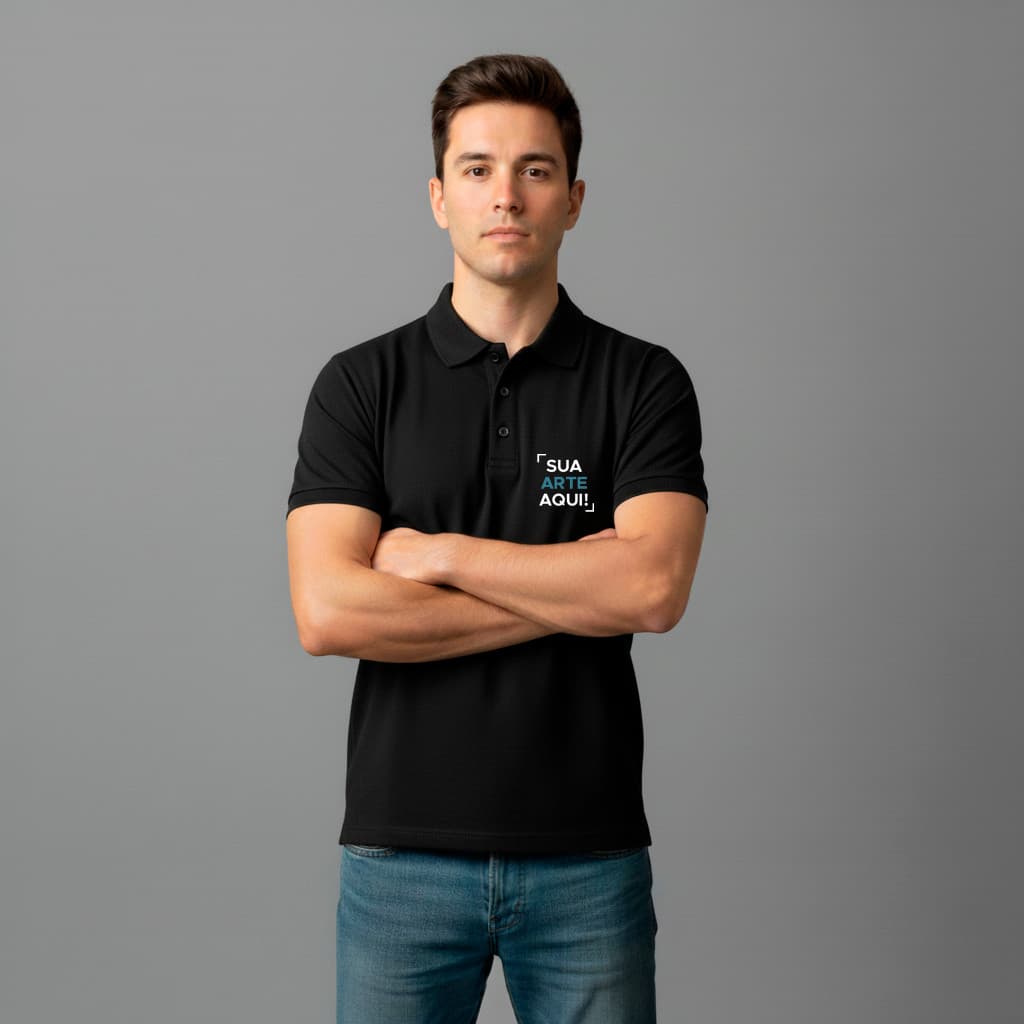 Camisa Polo Personalizada Empresa Unissex Premium Piquet