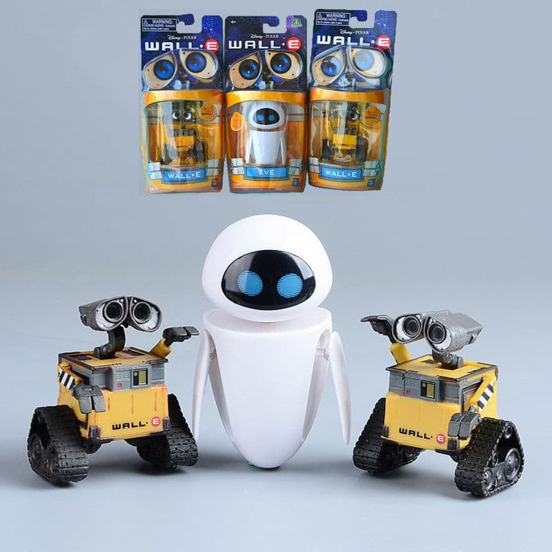 Wall-E & Eve Mini Robô De Ação Figura De Filme Brinquedos De Infantis Boneca Modelo Brinquedo