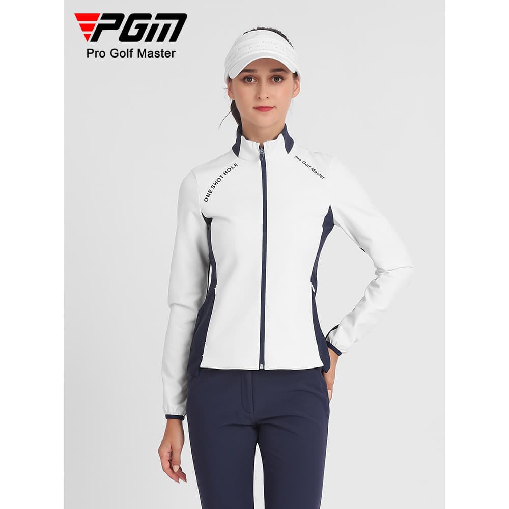 PGM roupas de golfe femininas outono luz absorvente aquecimento roupas cor combinando mais magro olhar feminino quente c