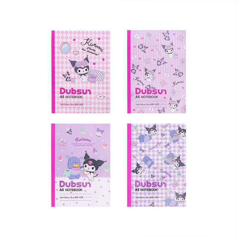 Frete grátis mais de 58 Yuan papelaria Kuromi cola livro encadernado A5 dos desenhos animados bonito estudante bloco de