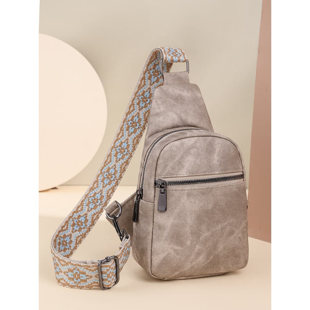 Moda na moda saco de peito de couro macio 2024 novo estilo Casual All-Match bolsa de ombro pequeno leve Commuter viagem