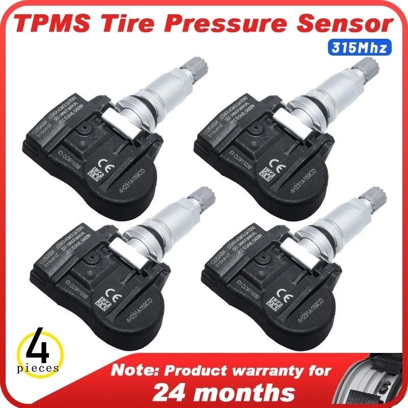 4 PCS 4H231A159CD 4H231A159C TPMS sensor De Pressão De Pneu De Carro Para JAGUAR SUPER V8 2005 2006 2007 2008 2009 XFR 2