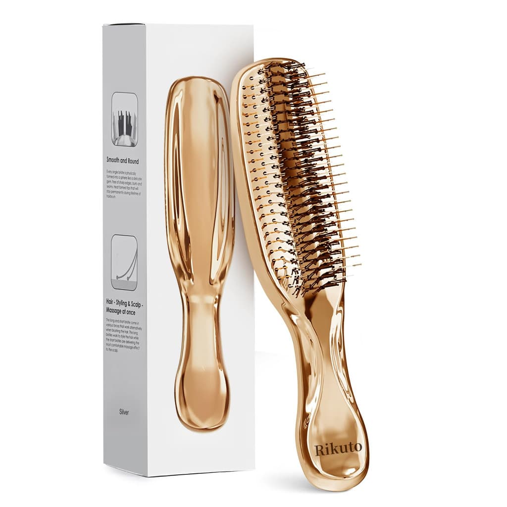 【Escova de couro cabeludo para cabelos bonitos】Escova de cabelo feminina Rikuto, escova de couro cabeludo, de cu