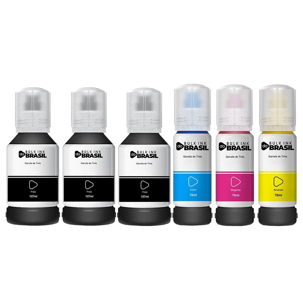 Kit 6 Tintas L4260 L4160 L14150 L6171 L6191 L6161 Compatível Epson T504