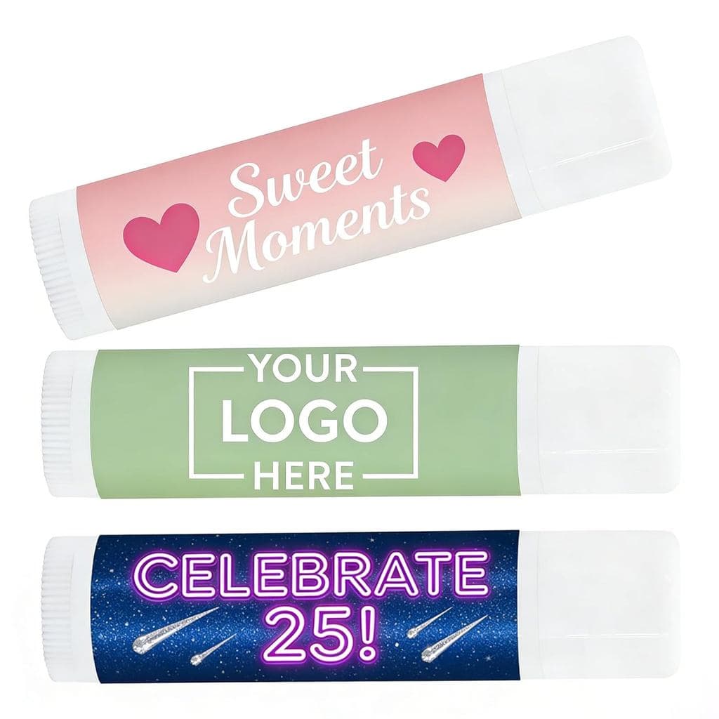 Bálsamo Labial Personalizado em Grande Quantidade com Logotipo, Itens Promocionais de Bálsamo Labial Personalizado, 30 B