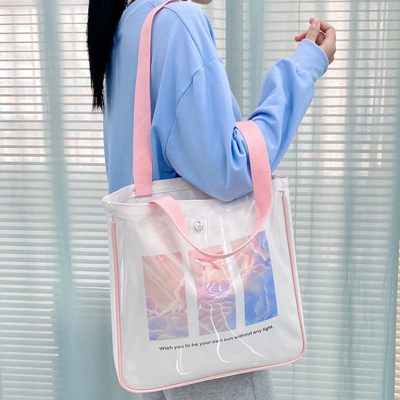 Bolsa de lona feminina 2026 novo estilo estudante portátil saco de pano embalagem livro grande capacidade bolsa de ombro