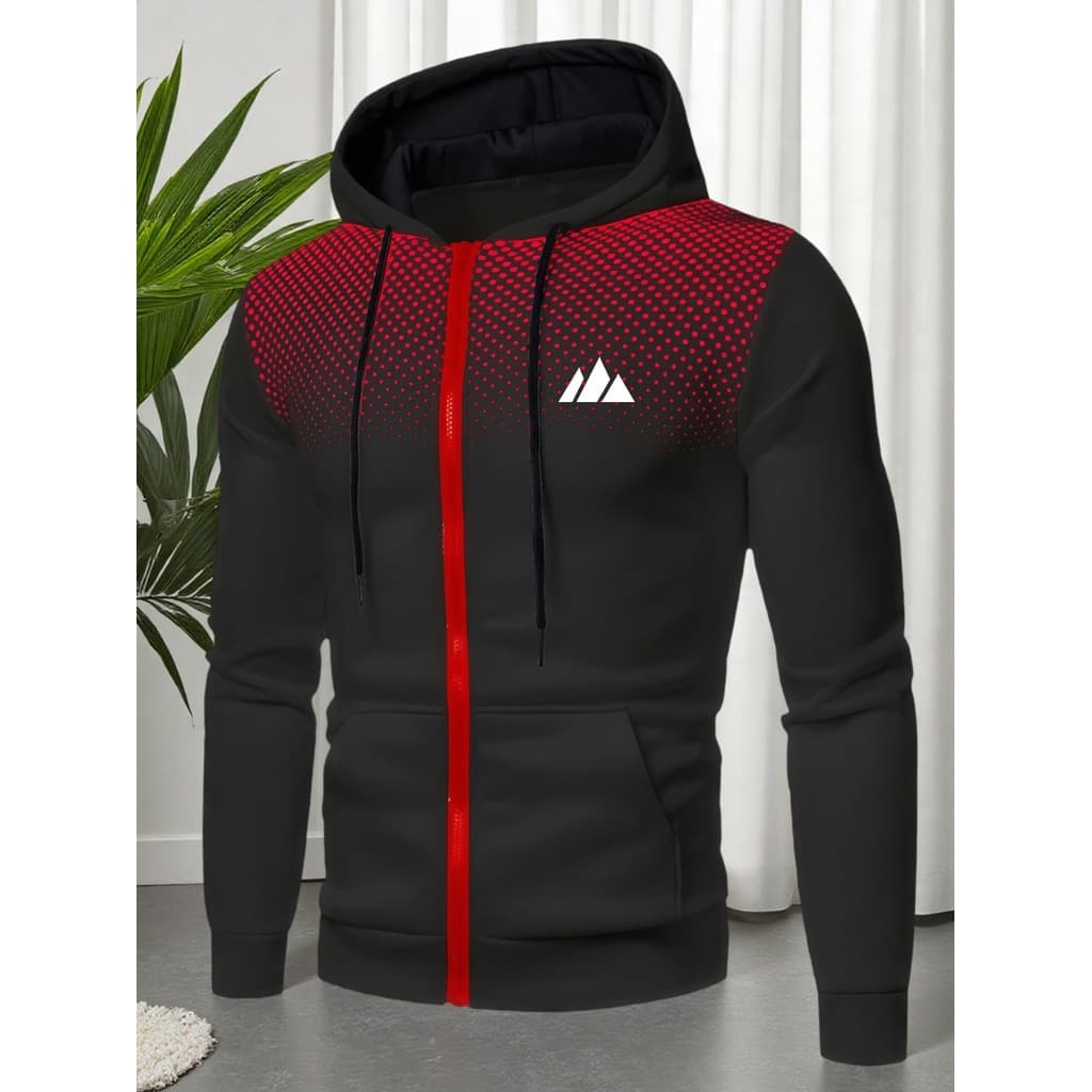 Moda primavera outono fino-ajuste zíper casaco blusão jaqueta com capuz masculino cultivo casaco esportivo masculino
