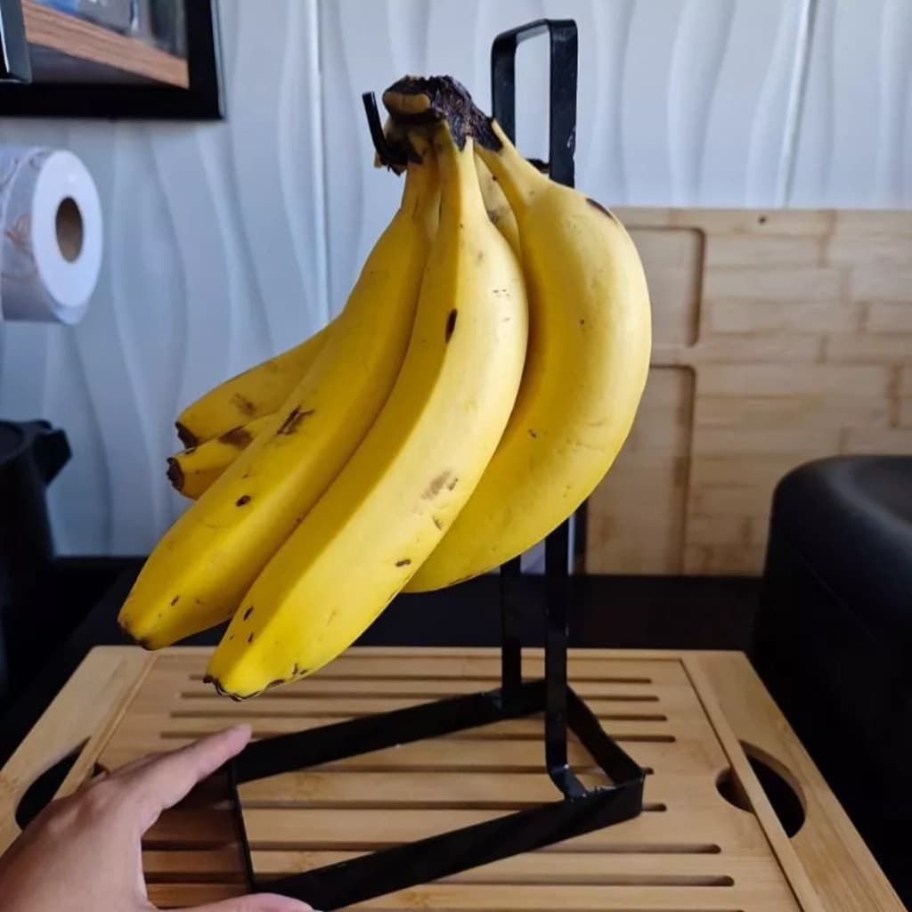 Fruteira Suspensa com Gancho para Bananas - Design Compacto