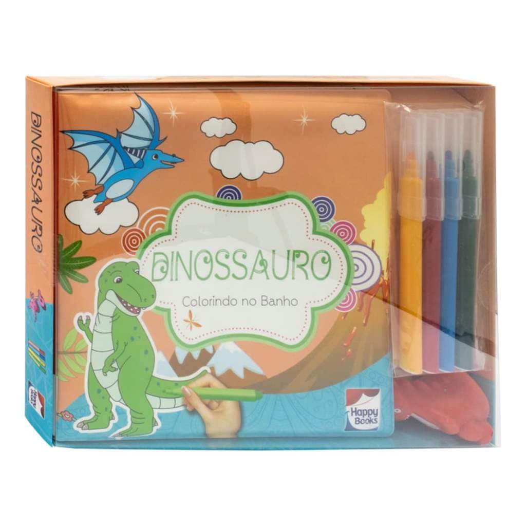 Colorindo no Banho - Dinossauro - Happy Books