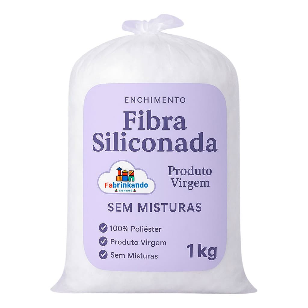 Fibra Siliconada Enchimento Almofada Travesseiro Artesão 1kg