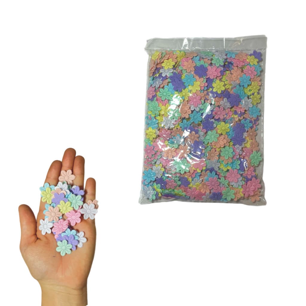 Florzinha PRENSADA 2x2cm com 1000 und.(CLIQUE E VEJA AS CORES) -