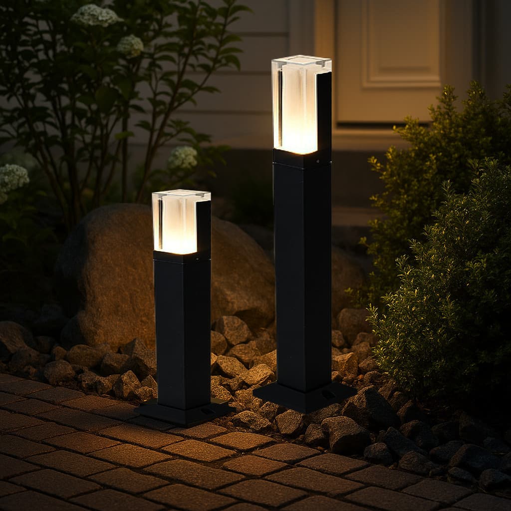 Luminária Poste Balizador LED para Jardim e Calçada 10W 3000K IP67 Alta Qualidade Bivolt