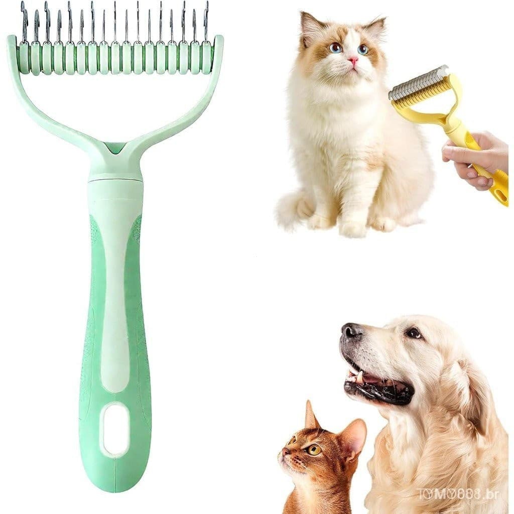 Escova para Cães, Escova de Desembaraçar Dupla Face 2 em 1 para Cães, Escovas para Grooming para Pequenos, Médios e Gran