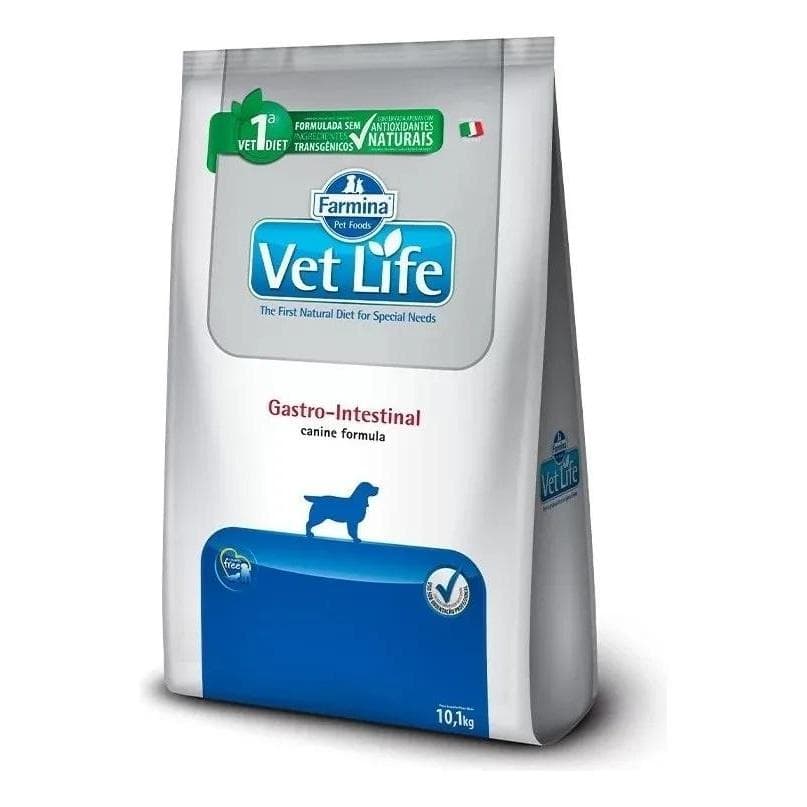 Ração Vet Life Gastro Intestinal Cães 10,1kg Farmina Recuperação Diarreia