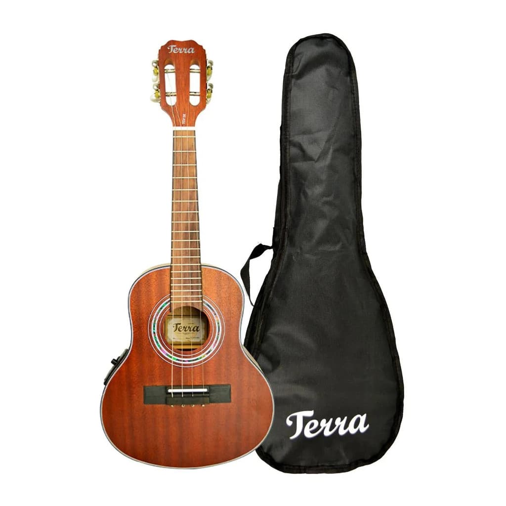 Cavaquinho Cavaco Eletroacústico Terra Profissional Tcv 02 Com Capa