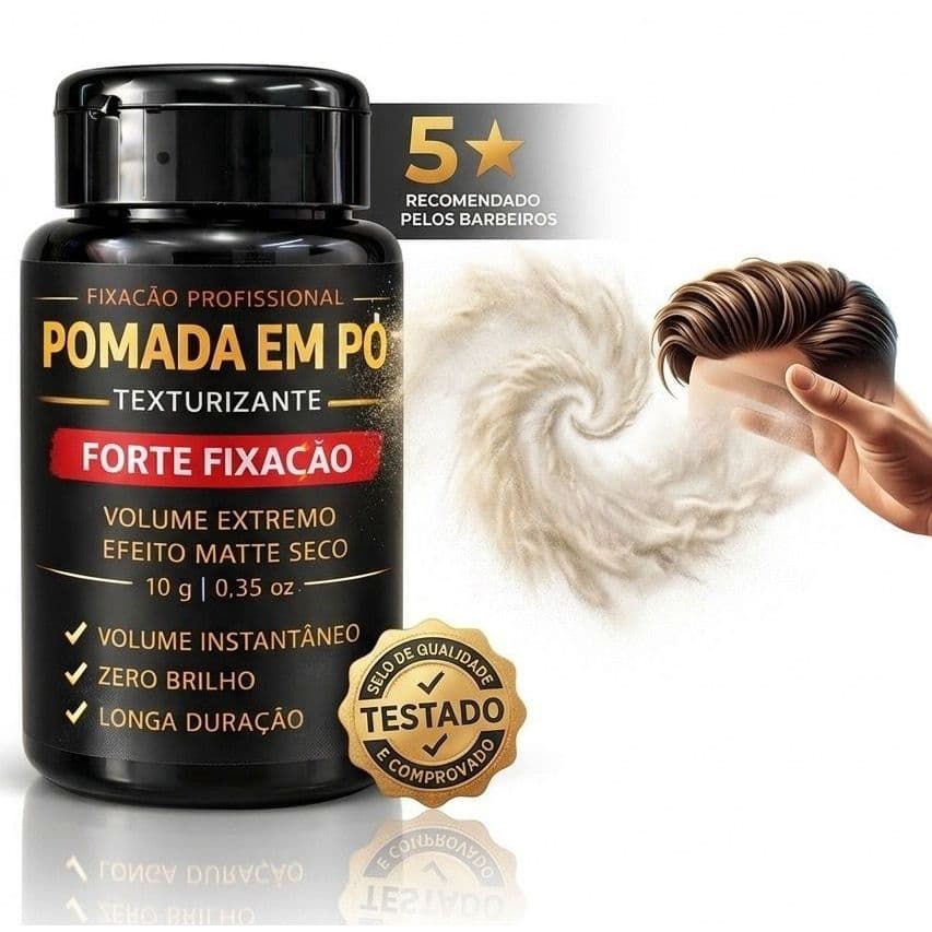 Pomada Em Pó Modeladora  Alpe Volume Instantâneo Efeito seco Fixação Forte