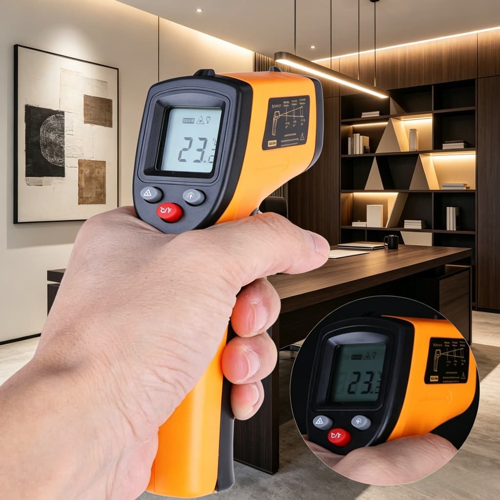 Termômetro Laser Infravermelho -50°C a 400°C Digital Precisão Alta Sem Contato Ferramenta