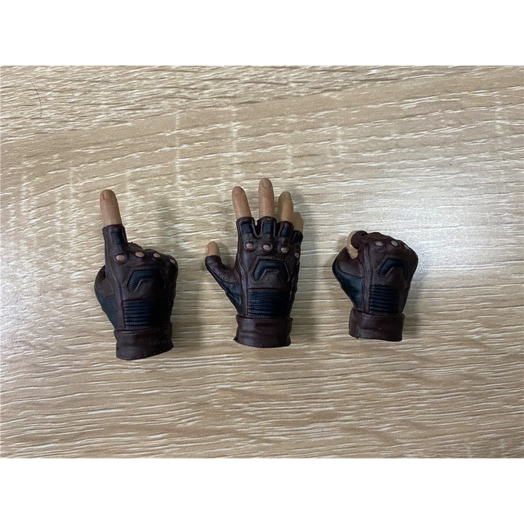 1/6 soldado capitão américa luvas tipo mão equipe americana tipo mão faltando dedo luvas acessórios de mão pronto estoqu