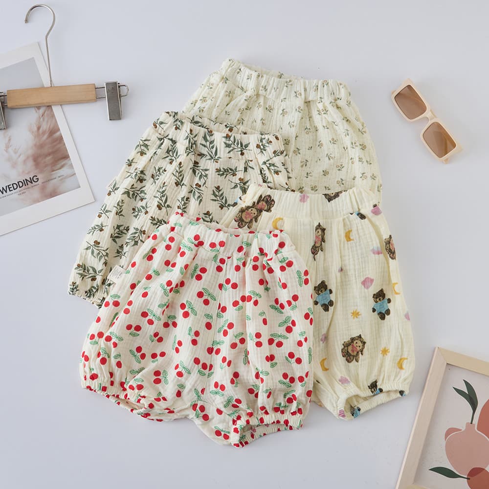 Calças Infantis À Prova De Mosquitos No Início Do Verão , shorts De Lanterna De Areia De Algodão Para Crianças Legais ,