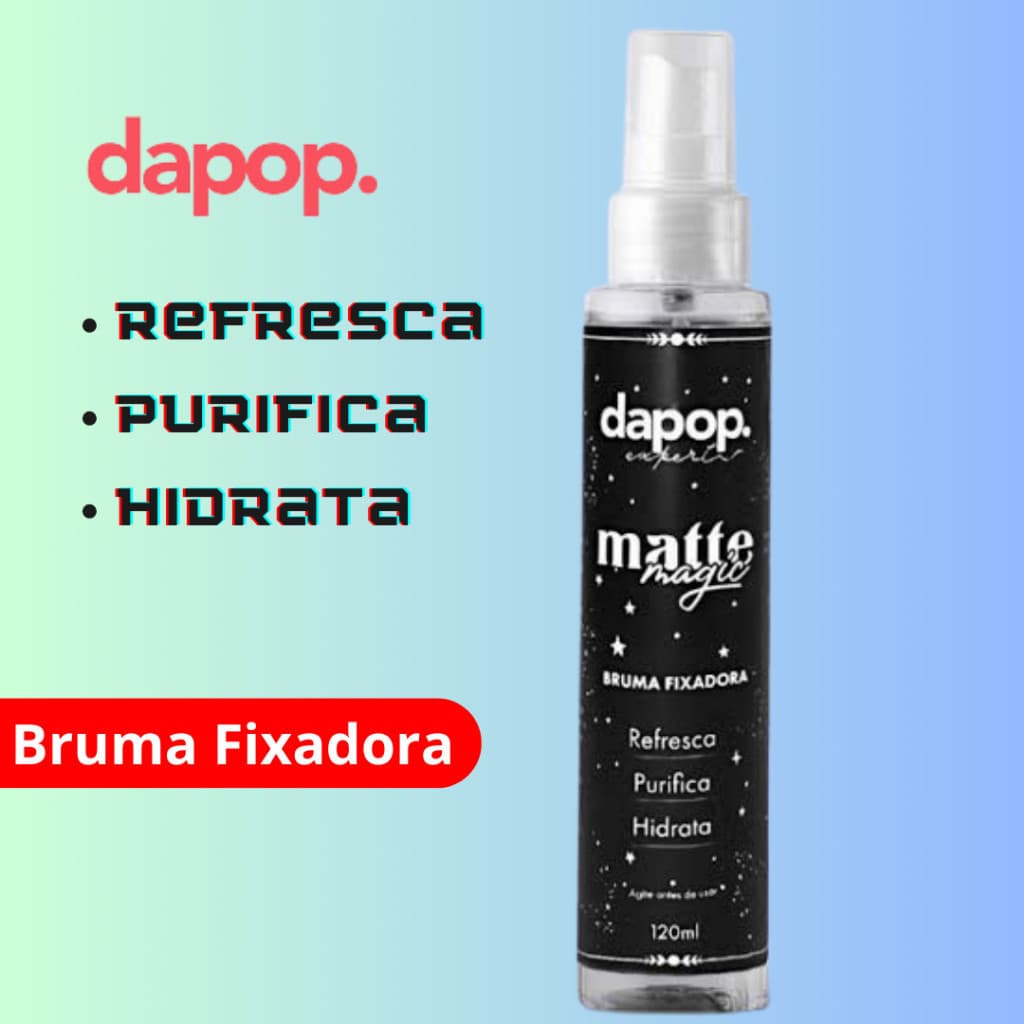 Bruma Fixadora de Maquiagem Matte Magic Dapop - 120ml