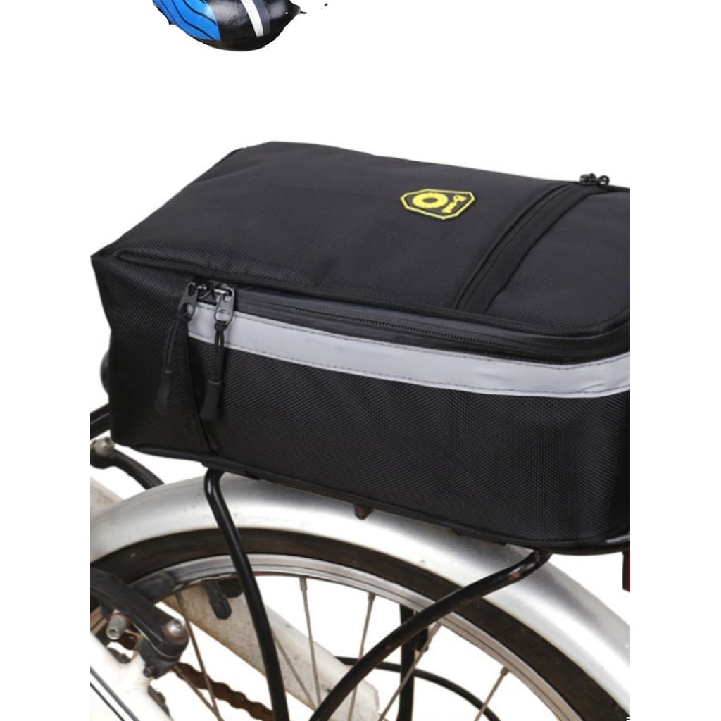 Condução dedicada saco elétrico dobrável bicicleta mochila Mountain Bike prateleira assento traseiro saco de cauda equip