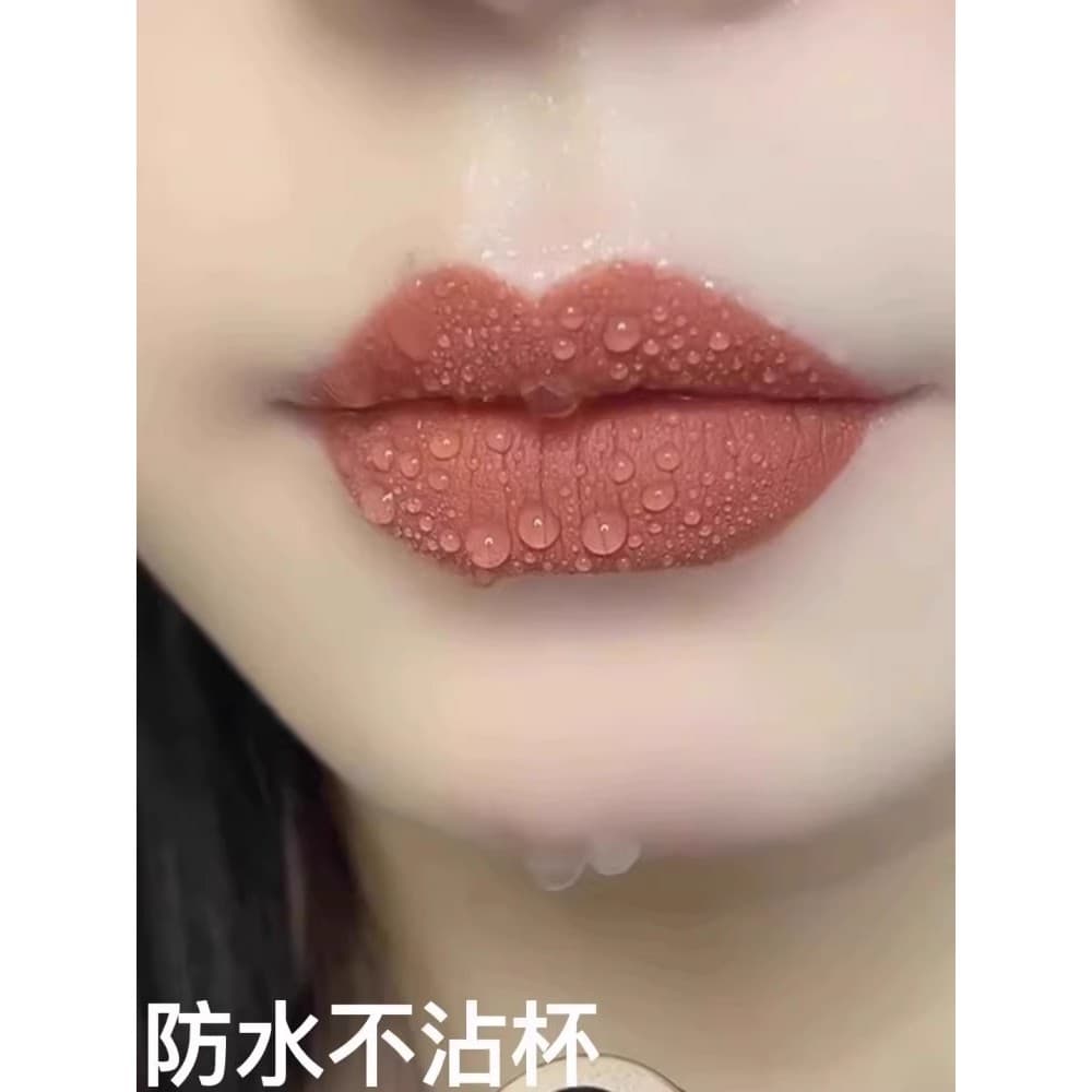 Li Jiaqi recomenda copo antiaderente batom antiaderente capa de chuva canela leite chá cor esmalte labial hidratante à p