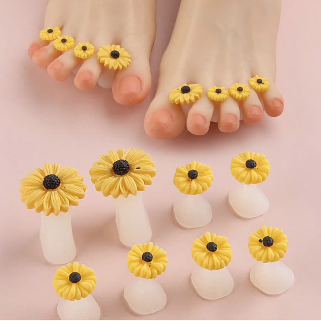 Kit 8 Unidades De Luxo De Separadores Para Dedos Pedicure E Manicure