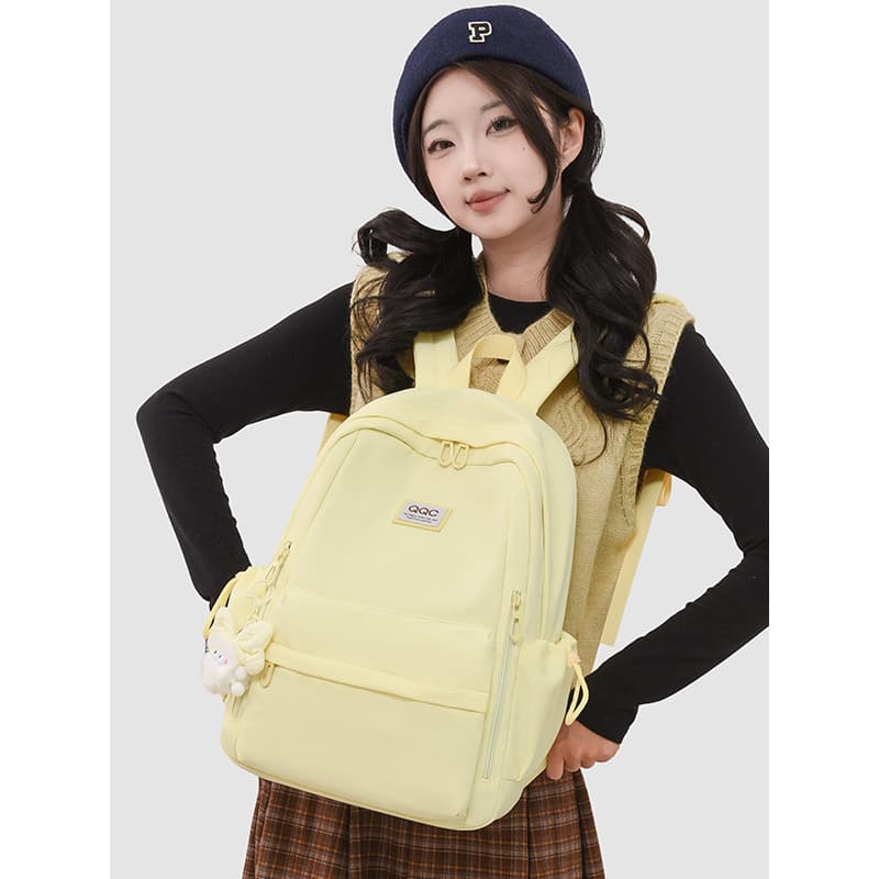 Mochila feminina novo estilo grande capacidade saco de computador esportes viagem estudante universitário mochila Commut