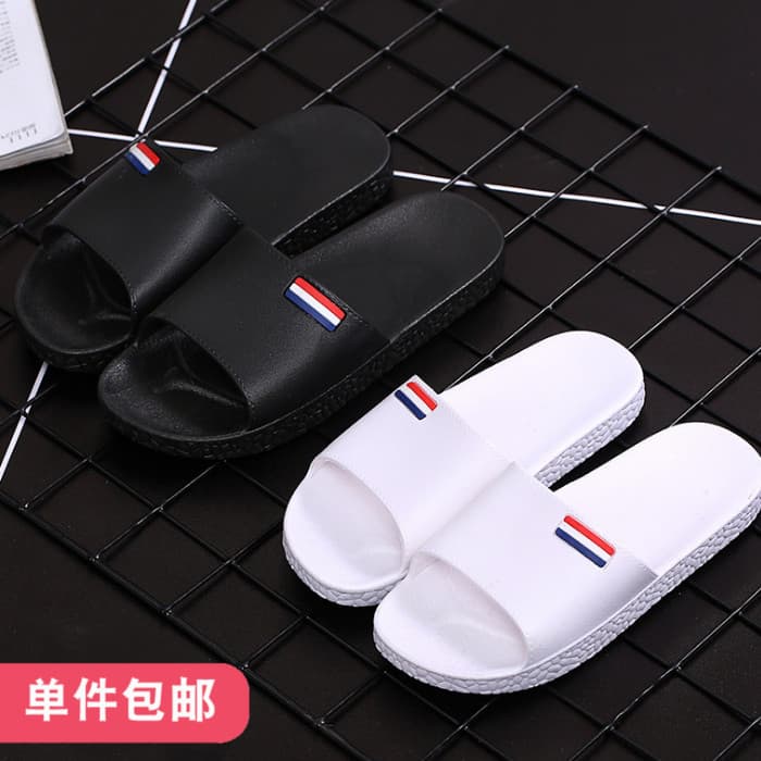 Chinelos femininos interior antiderrapante uso doméstico simples cor sólida casal casa banho sandálias de banheiro chine