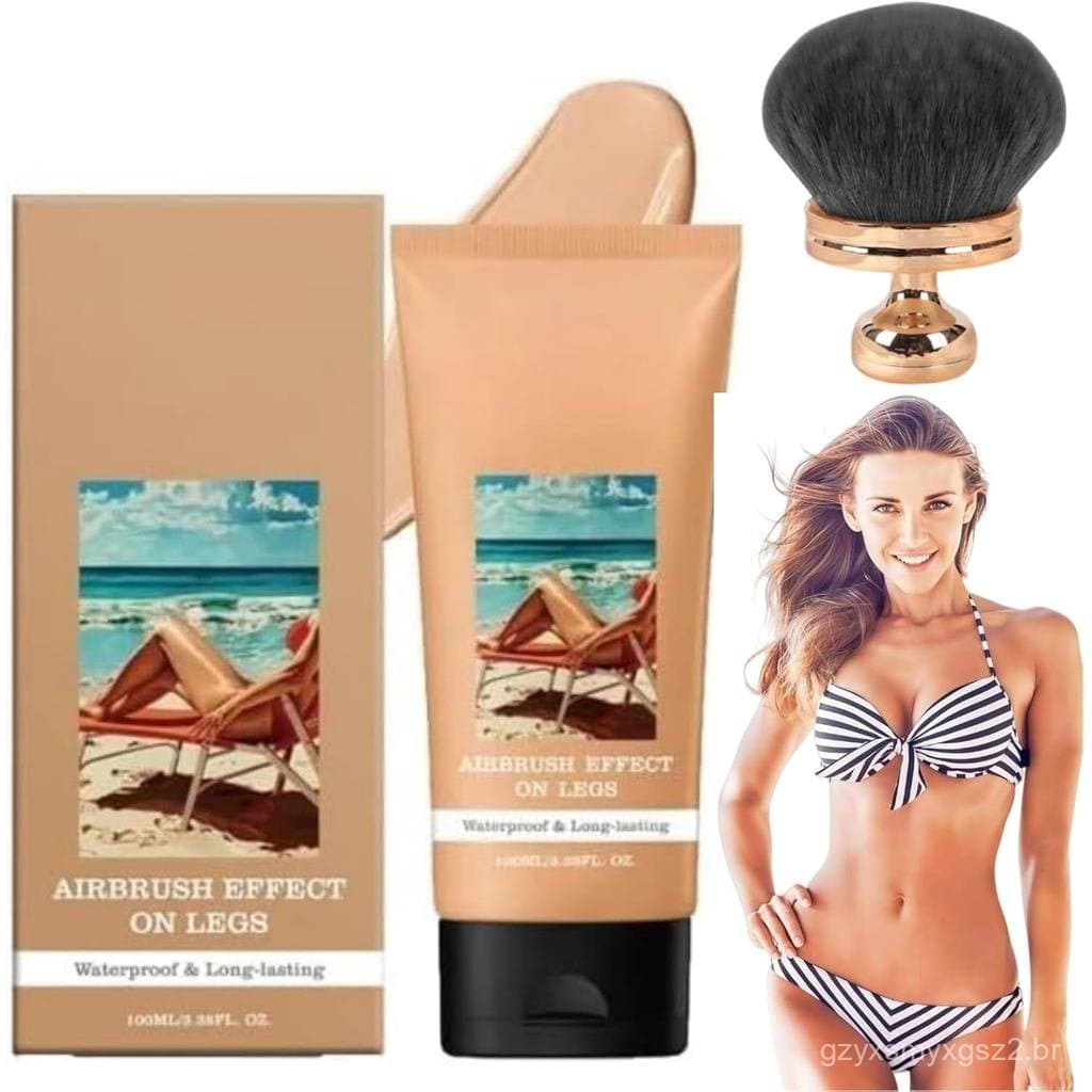 Body Perfector Maquiagem para Pernas à Prova d'Água, Cobertura de Tatuagem, Base de Cobertura Total com Pincel Grande pa