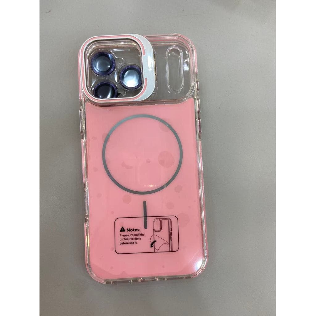 Suporte De Lente Para iPhone11 12 13 14 15 Pro Max Case Punho Magnético E Pára-Choque Transparente Visualização