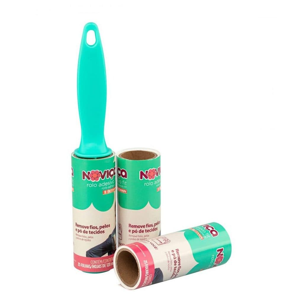 Rolo de tirar pelo Fit Adesivo com 2 Refil Noviça