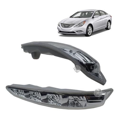 Pisca Seta Retrovisor Sonata Lado Direito Carona Original Es Cinza