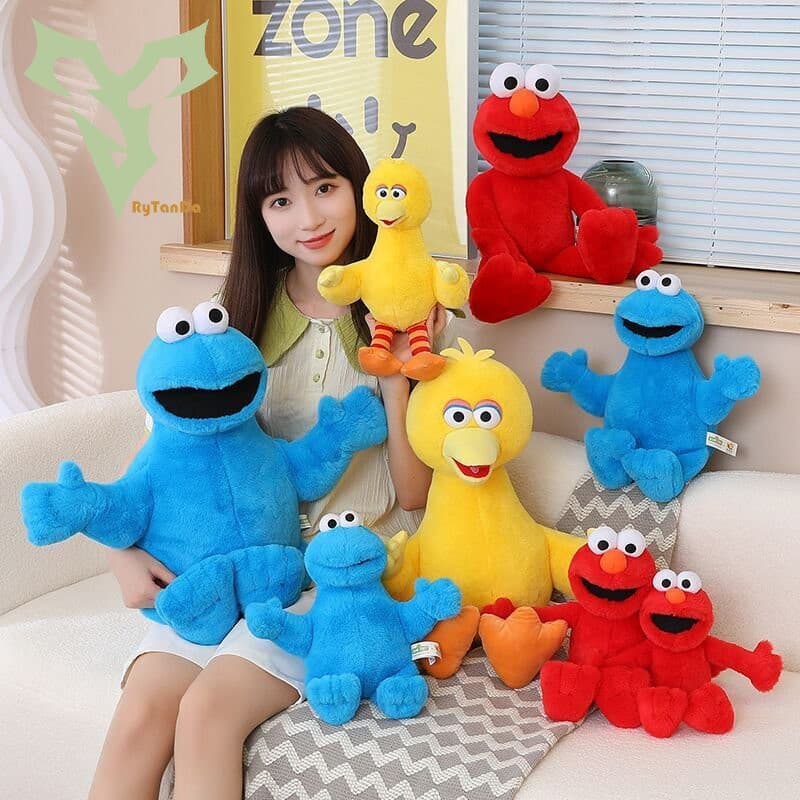 Nova Versão Da Rua Sésamo Amigos Monster Plush Toys Grande Elmo Cookie Ernie Bonecas Recheadas Suaves Kids Birthday Gift