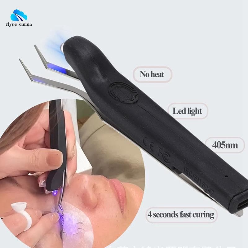 Arte Cura Lâmpada UV Recarregável Pinças Para Extensão De Cílios Portátil Mini De Com Unhas Plugue Da Ue