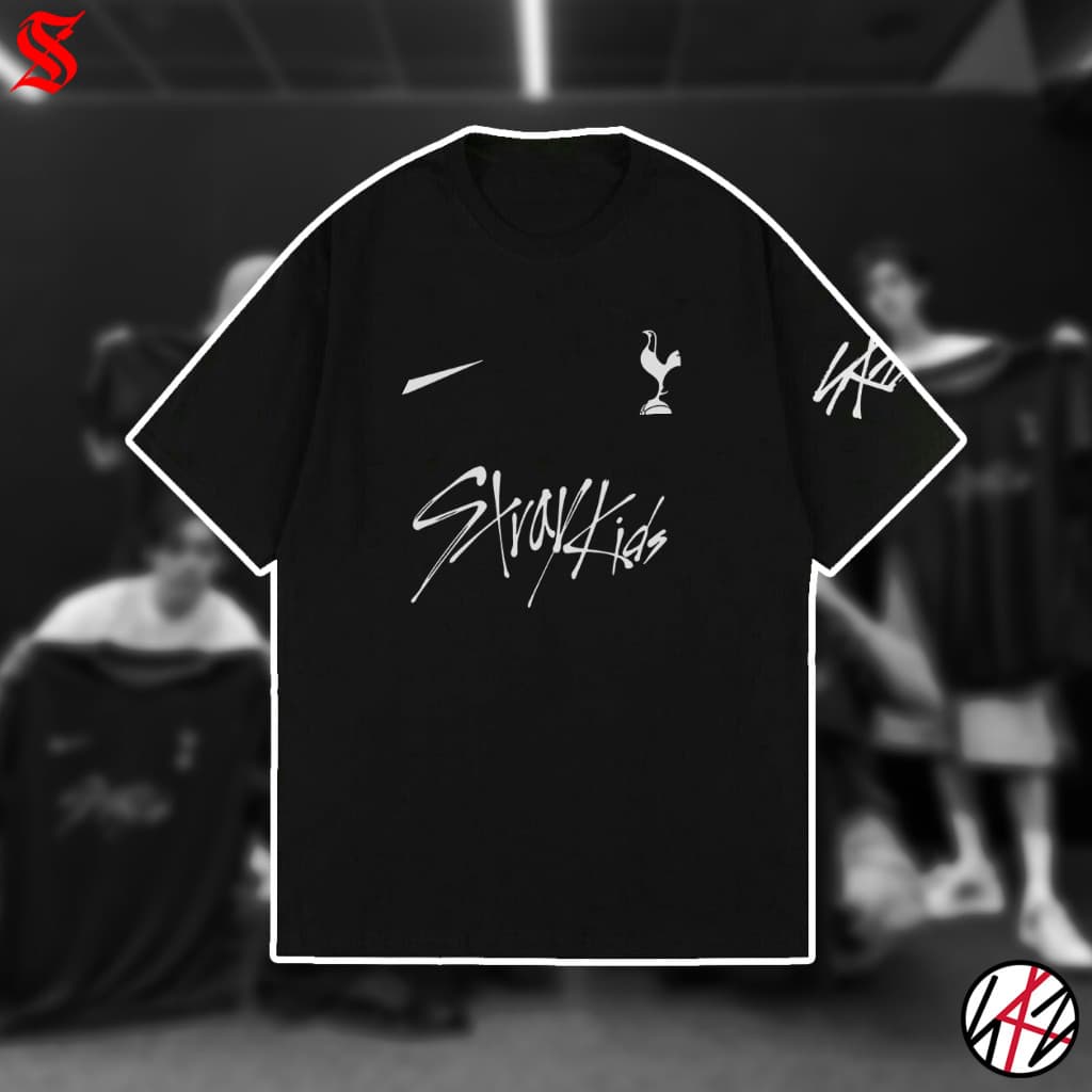 Camiseta Kpop Stray Kids Vintage Coreano Unissex  em Algodão