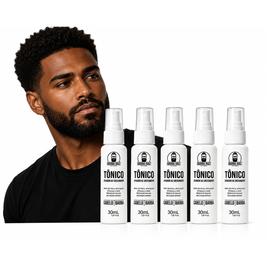 Ki 5 Tônicos  para Crescimento de Barba e cabelo antiqueda
