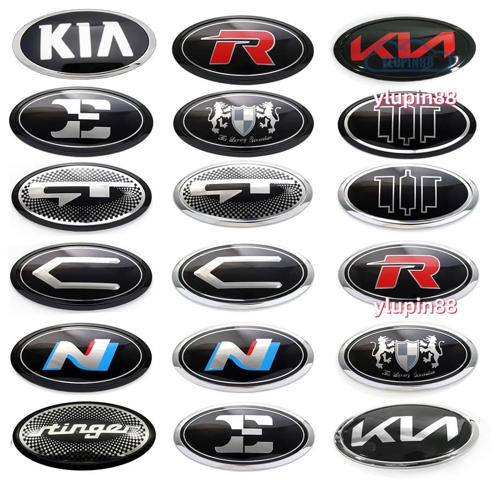 Adesivo do emblema da tampa do porta-malas dianteiro/traseiro/grade frontal do carro Kia, adequado para modelos Optima S
