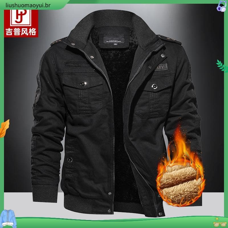 Outdoor Casual Militar Outono E Inverno Homens Casacos