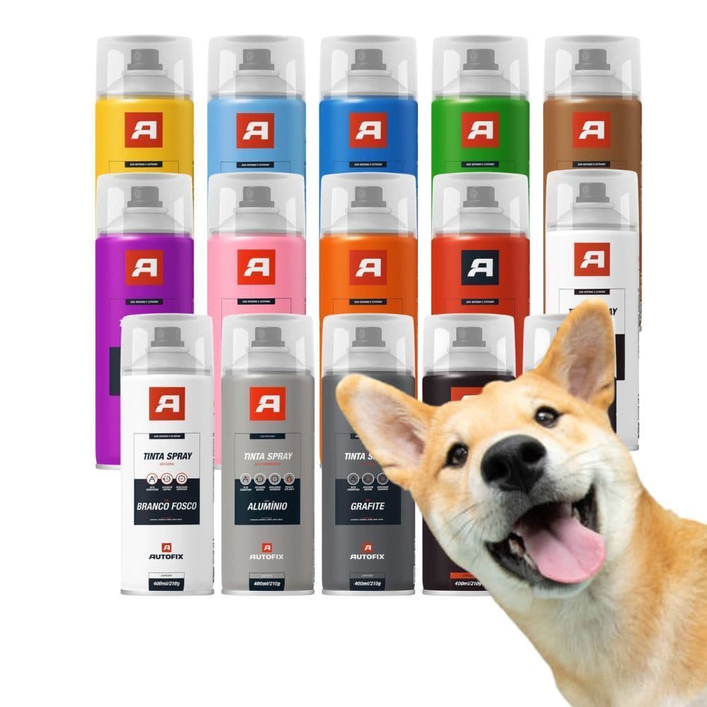 Tinta Spray Uso Geral 400ml - Autofix 400ml Cores Qualidade Total