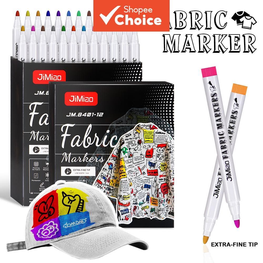 Conjunto De Canetas De Pintura De Tecido , 12/24 Peças , Marcador Têxtil Para Roupas , Sapatos , Faça Você Mesmo , Criat