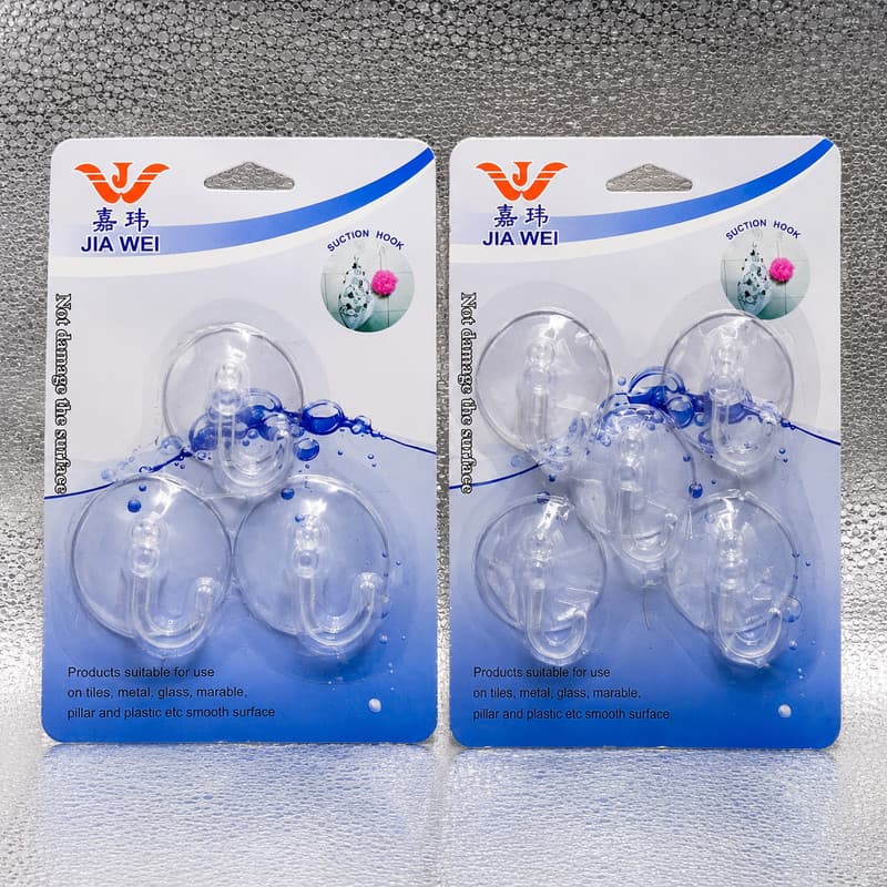 Gancho Ventosa Transparente Multiuso Para Banheiro E Cozinha
