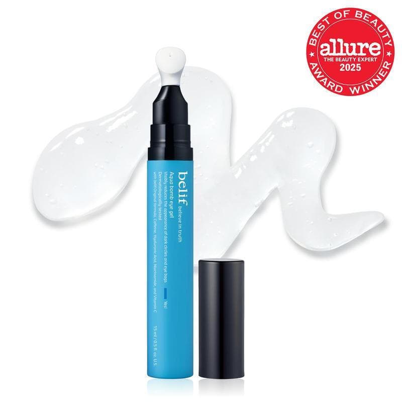 [belifOfficial]Gel para Olhos AquaBomb, Cuidado Coreano com Cafeína, Ácido Hialurônico e Niacinamida – Hidratante, Redut